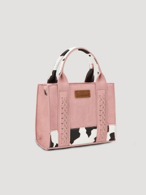 Cow Print Cross Body Mini Tote