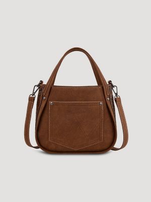 Genuine Hair-On Cowhide Tote Bag:Brown:One Size: alternative view