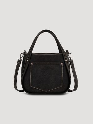 Genuine Hair-On Cowhide Tote Bag:Black:One Size: alternative view