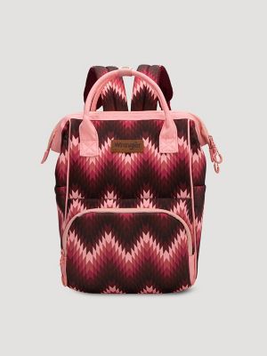 Zig Zag Print Backpack