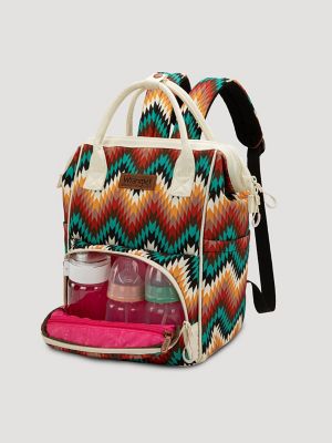 Zig Zag Print Backpack