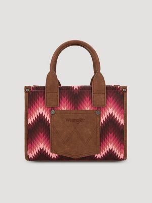 Zig Zag Print Small Tote