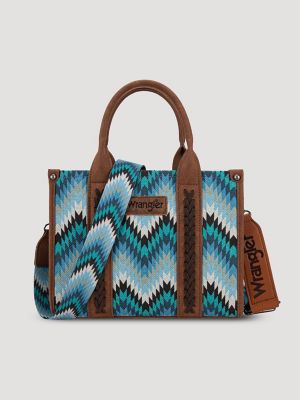 Zig Zag Print Small Tote