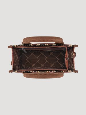 Zig Zag Print Small Tote:Brown:One Size: alternative view 2