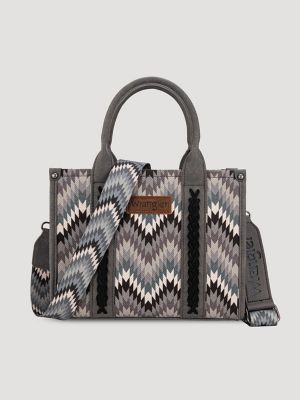 Zig Zag Print Small Tote
