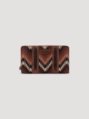 Zig Zag Print Wristlet