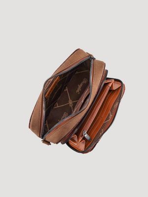 Zig Zag Print Cross Body:Dark Pink:One Size: alternative view