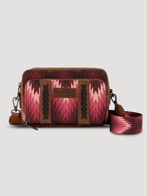 Zig Zag Print Cross Body:Dark Pink:One Size: alternative view 3