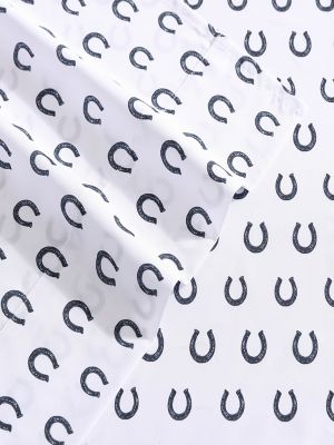 Wrangler Patterned Queen Sheet Set:Horseshoe Navy:Queen alternative view 2
