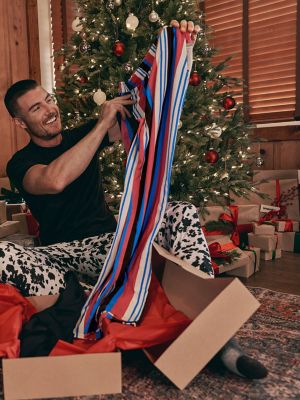 Men's Brushpopper Pajama Pants in Pink Mix