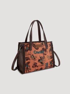 Aloha Cowboy Print Small Tote