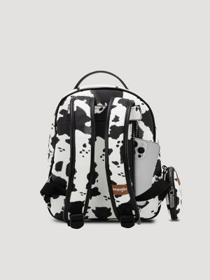 Cow Print Backpack:Black:One Size: alternative view