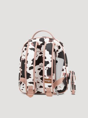Cow Print Backpack:Pink:One Size: alternative view
