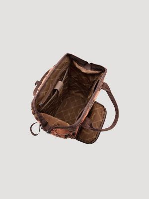 Aloha Cowboy Print Backpack:Dark Brown:One Size: alternative view 3