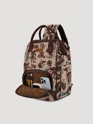 Aloha Cowboy Print Backpack