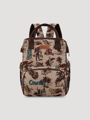 Aloha Cowboy Print Backpack