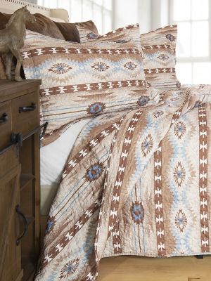 Wrangler Twin Quilted Bedding Set:Brown:Twin alternative view