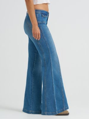 Women's Seamed 70's Flare Jean