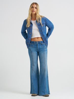 Women's Seamed 70's Flare Jean