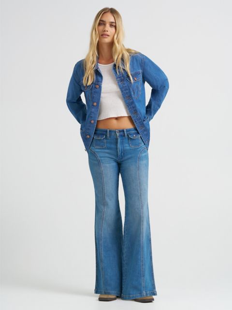 Женские джинсы Wrangler Women's Seamed 70's Flare Jean