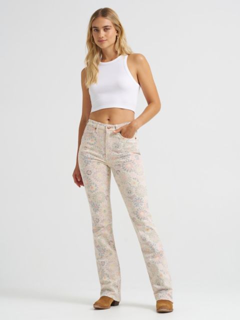 Женские джинсы Wrangler Women's Dallas Bootcut Floral Jean