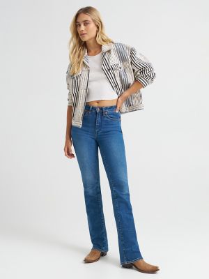 Women's Dallas Bootcut Jean in Spurs Clean