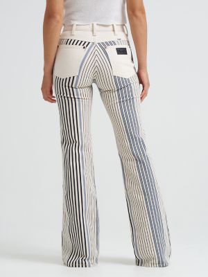 Women's Print 70's Flare Jean