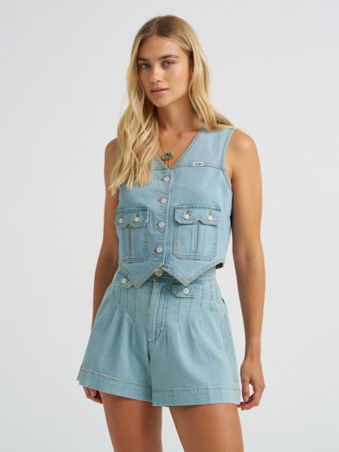 Женские жилеты Wrangler Women's Country Estate Denim Vest