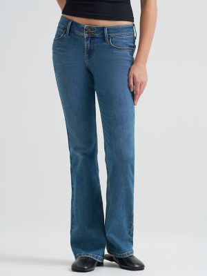 Womens Low Rise Bootcut Jean:Whirlwind:27:32 alternative view 2