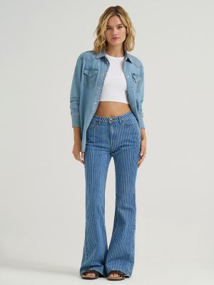 Women's Fierce Flare Stripe Jean