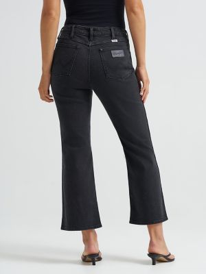 Women's Kick Flare Jean in Outlaw Black