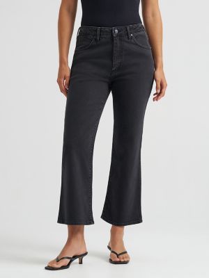 Women's Kick Flare Jean in Outlaw Black