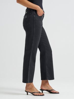Women's Kick Flare Jean in Outlaw Black