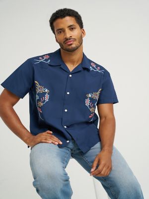 Men's Embroidered Resort Shirt