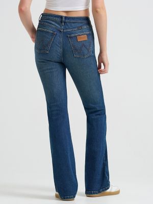 Womens High Rise Bootcut Jean:Starry Night:28:30 alternative view
