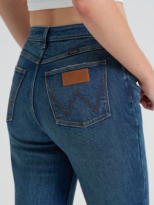 Womens High Rise Bootcut Jean:Starry Night:28:30 alternative view 5