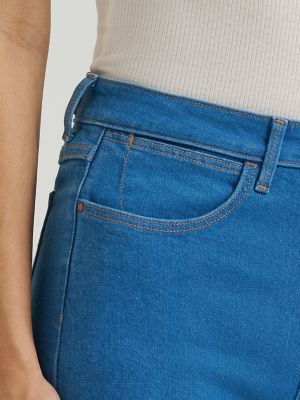 Women's Cropped Wide Leg Jean in Vintage Mid Wash
