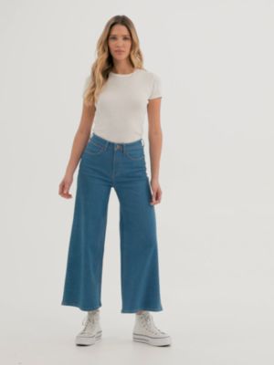 Women's Cropped Wide Leg Jean in Vintage Mid Wash alternative view