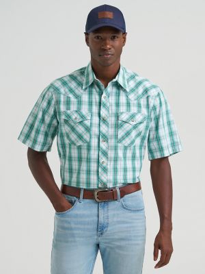Men's 20X® Competition Advanced Comfort Short Sleeve Western Snap Shirt from Wrangler - $59.99