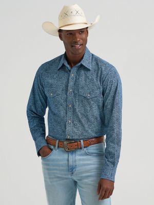 Men's 20X® Competition Advanced Comfort Long Sleeve Two Pocket Western Snap Shirt from Wrangler - $64.99