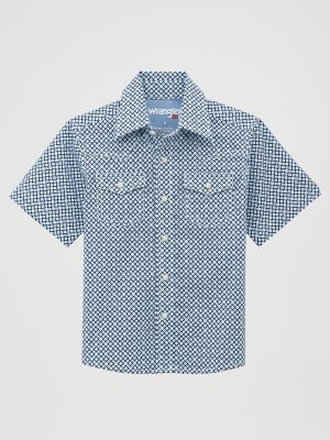 Boy's Wrangler&reg; 20X&reg; Advanced Comfort Short Sleeve Western Snap Shirt