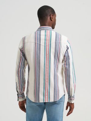Men's Wrangler Retro&reg; Premium Stripe Western Snap Shirt