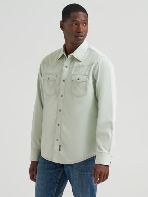 Men's Wrangler Retro&reg; Premium Western Snap Solid Shirt
