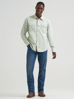 Men's Wrangler Retro&reg; Premium Western Snap Solid Shirt