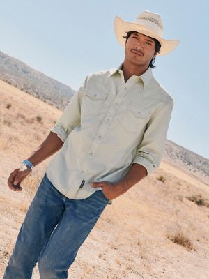 Men's Wrangler Retro® Premium Western Snap Solid Shirt from Wrangler - $64.99