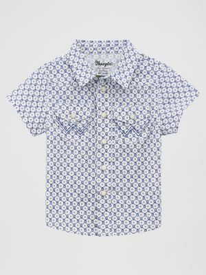 Little Boy Short Sleeve Western Snap Shirt