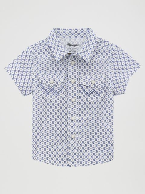 Детские рубашки Wrangler Little Boy Short Sleeve Western Snap Shirt