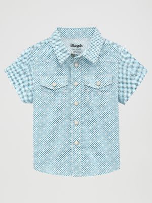 Little Boy Short Sleeve Western Snap Shirt from Wrangler - $22.99