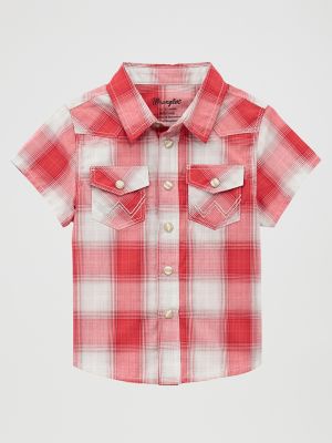 Little Boy Short Sleeve Western Snap Shirt from Wrangler - $22.99