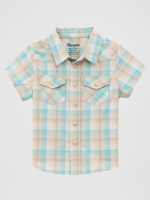 Детские рубашки Wrangler Little Boy Short Sleeve Western Snap Shirt